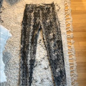 Zara snakeskin Jeans